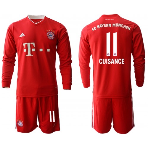FC Bayern München Dres Mickael Cuisance 11 Dječji Domaći 2020/21 Dugim Rukavima FC Bayern München Dres Mickael Cuisance 11 Dječji Domaći 2020/21 Dugim Rukavima